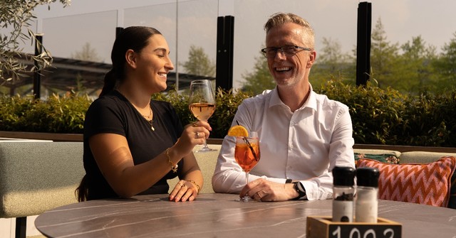 Zomers terras